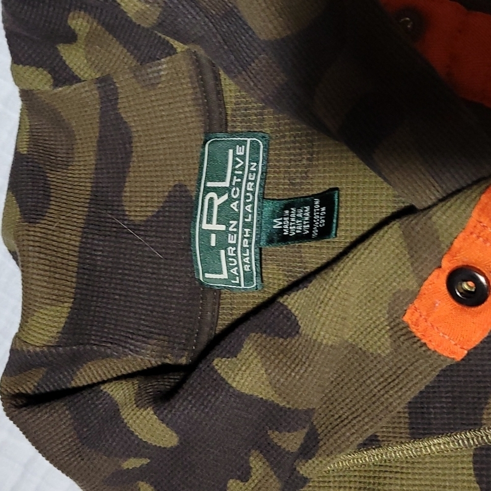 Ralph Lauren Active* Thermal Shirt* Camo* Sz M - Picture 4 of 4
